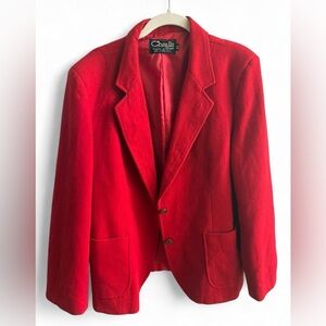 Vintage Chaus Red Blazer